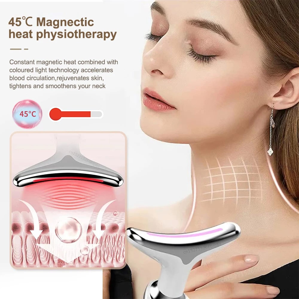Facial Microcurrent EMS Neck and Face Lifting Massager - Emirate Mart