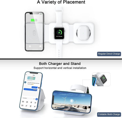 3-in-1 Wireless Charging Pad - Emirate Mart