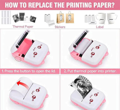 Portable Mini Thermal Printer | Inkless Printing